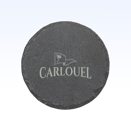 SET OF 4 SLATE COASTERS - 4"