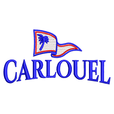 Carloulel B&YC - Wavy Burgee w/ Text